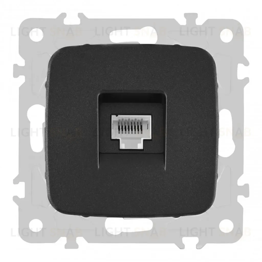 Розетка RJ45 Arte Milano 205.45-1.black 205.45-1.black