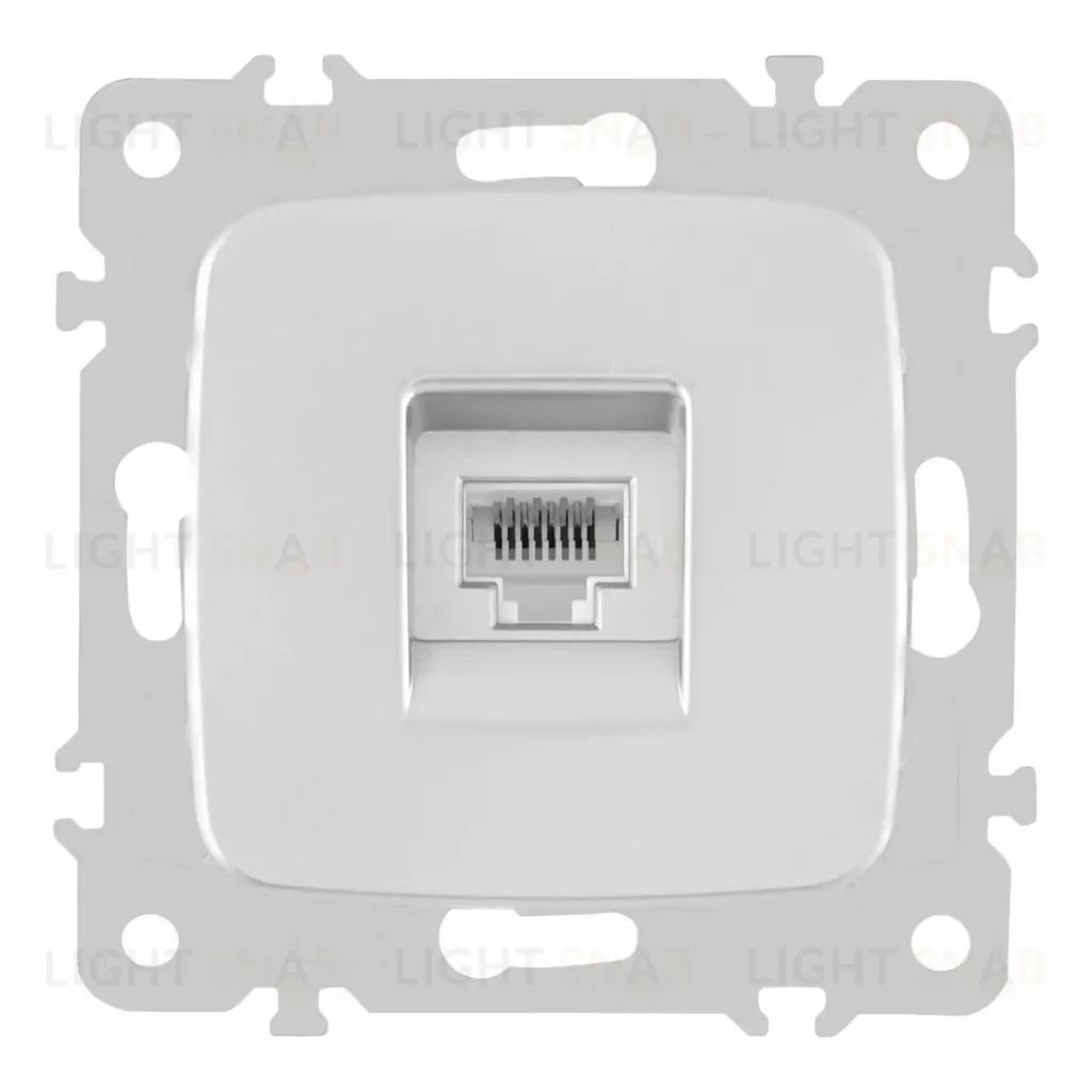 Розетка RJ45 Arte Milano 205.45-1.silver 205.45-1.silver