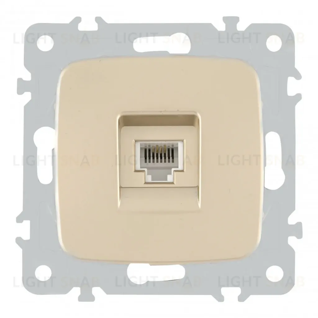 Розетка телефонная RJ11 Arte Milano 205.51-1.shampan 205.51-1.shampan