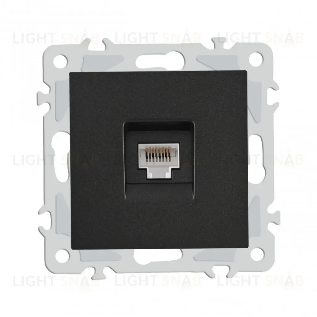 Розетка RJ45 Arte Milano 206.45-1.black 206.45-1.black