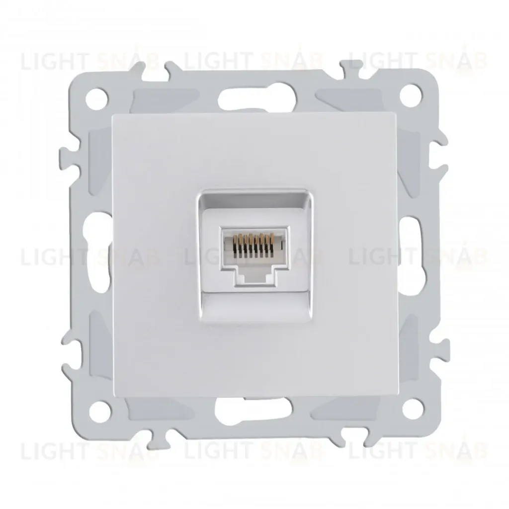 Розетка RJ45 Arte Milano 206.45-1.silver 206.45-1.silver