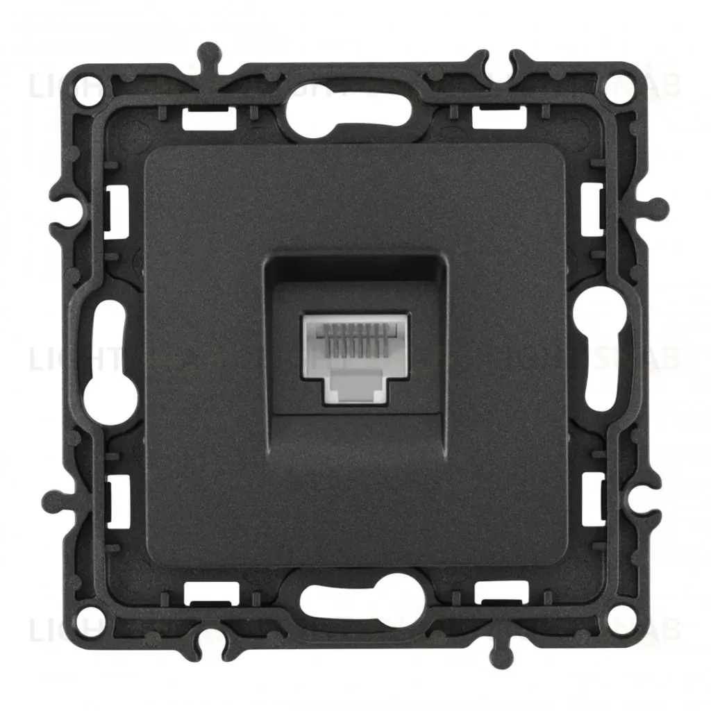 Розетка RJ45 Arte Milano 217.45-1.black 217.45-1.black