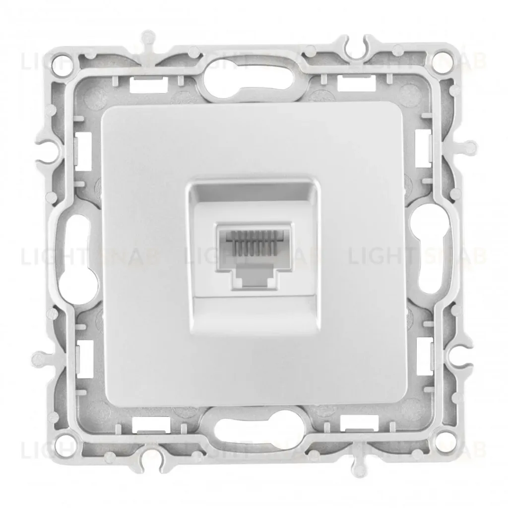 Розетка RJ45 Arte Milano 217.45-1.silver 217.45-1.silver