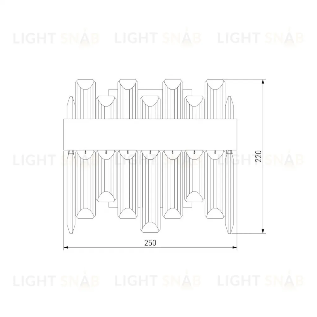 Настенный светильник Bogates Sparkle 418/1 a067819 418/1