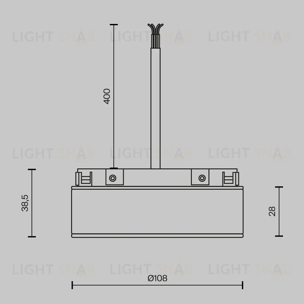Блок питания встраиваемый Maytoni Basity DC48В 2A IP54 TRA172DR-100W-B TRA172DR-100W-B