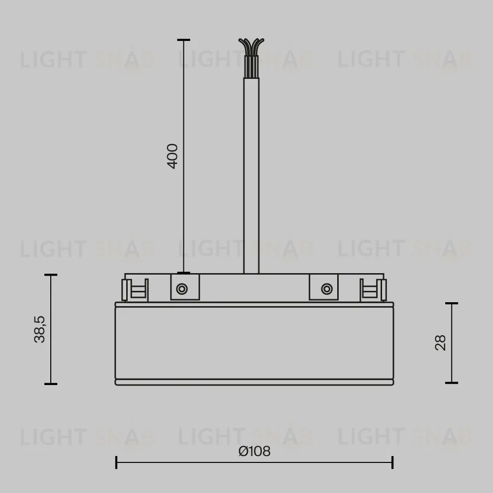 Блок питания встраиваемый Maytoni Basity DC48В 2A IP54 TRA172DR-100W-DS-B TRA172DR-100W-DS-B