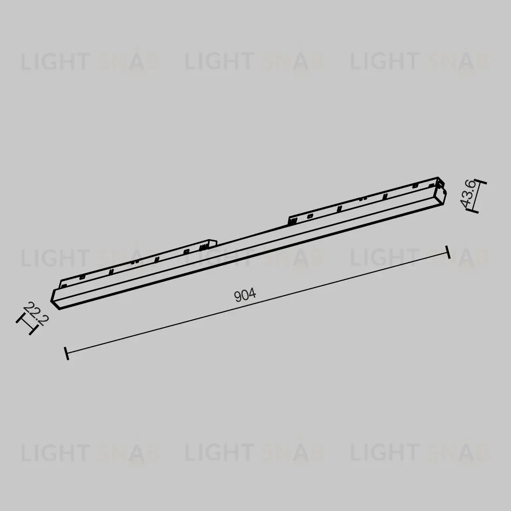 Трековый магнитный светильник Maytoni Basis TR030-2-30W2.7K-B TR030-2-30W2.7K-B