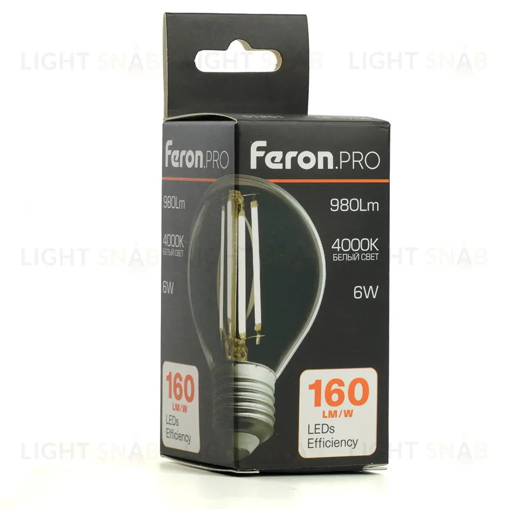 Лампа светодиодная Feron LB-1706 E27 6W 4000K 51251 51251