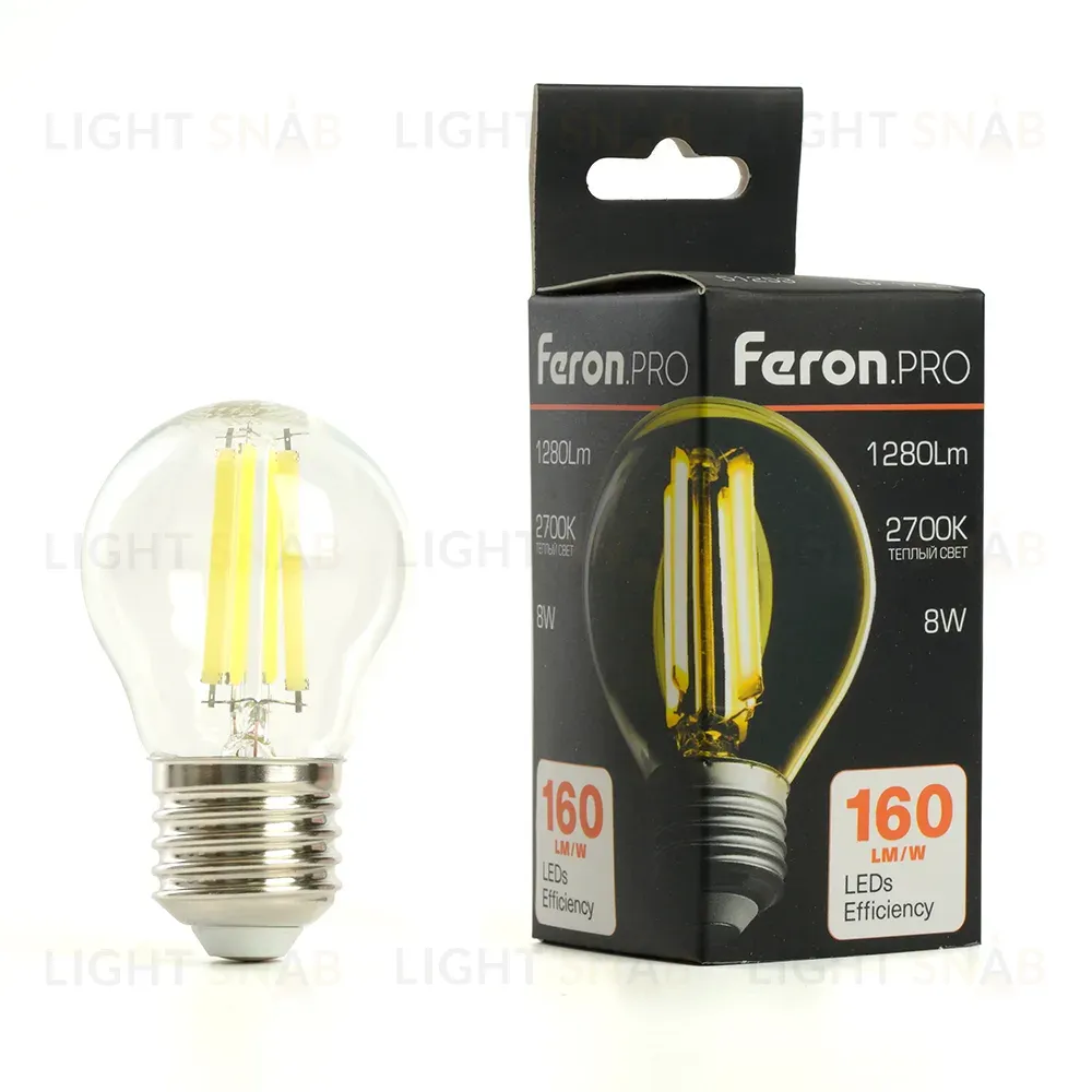 Лампа светодиодная Feron LB-1708 E27 8W 2700K 51253 51253
