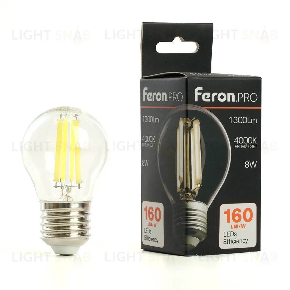 Лампа светодиодная Feron LB-1708 E27 8W 4000K 51254 51254