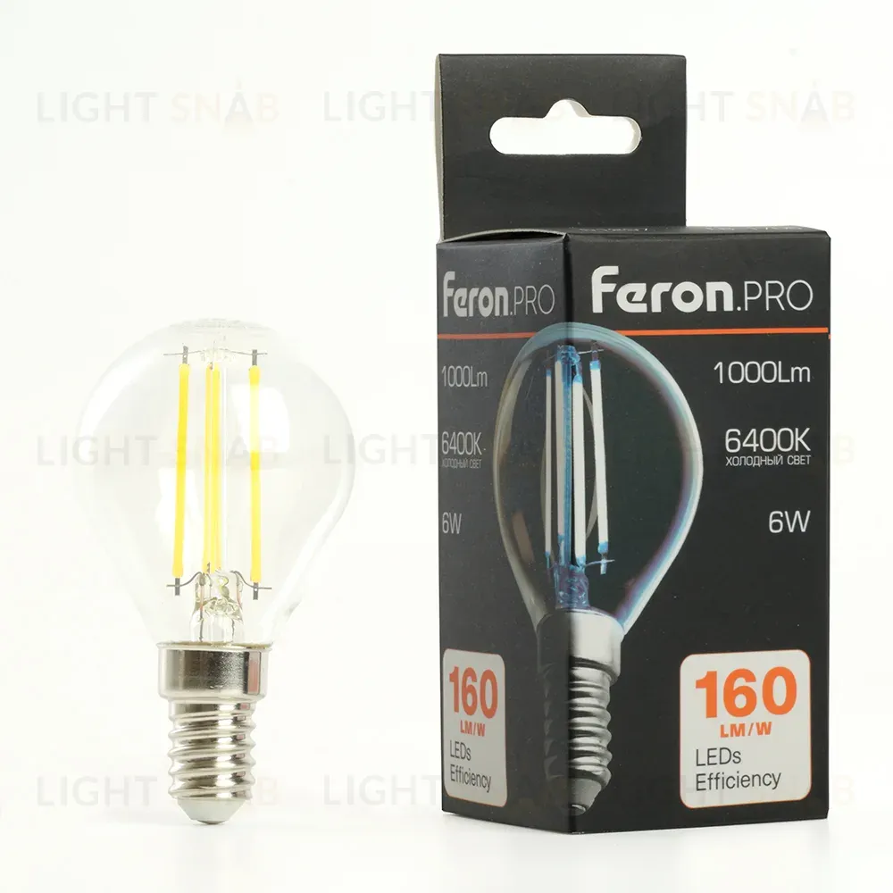Лампа светодиодная Feron LB-1706 E14 6W 6400K 51258 51258