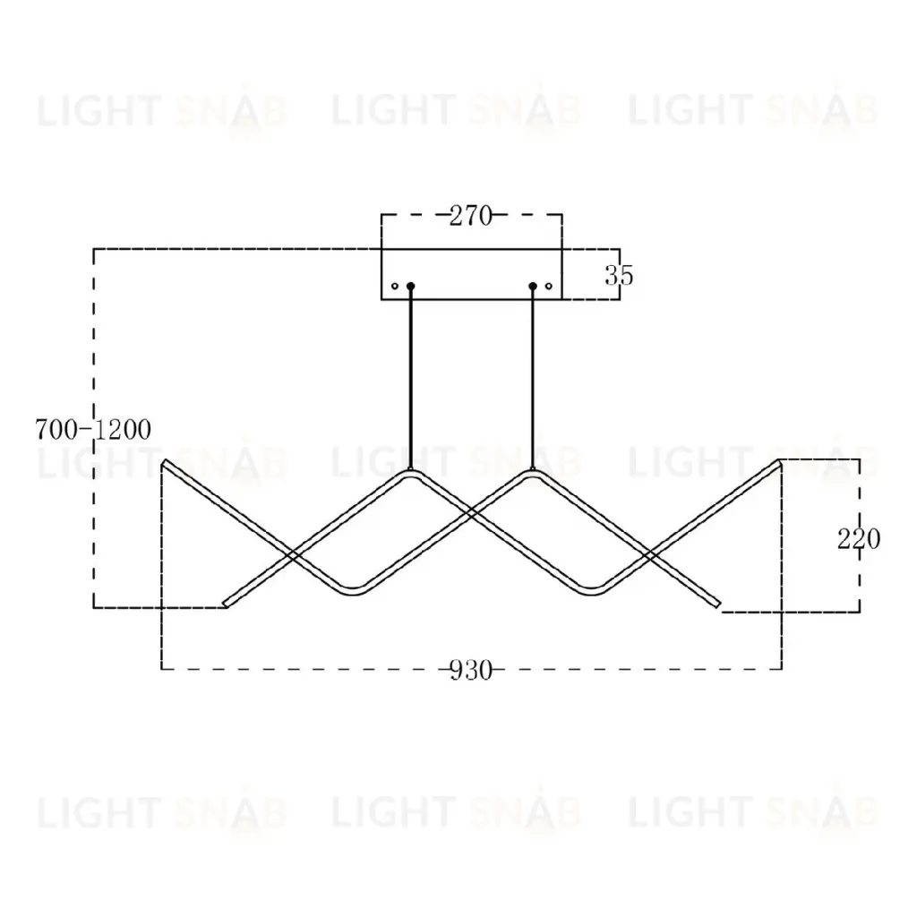 Подвесная люстра Escada Zigzag 10208/S LED 10208/S LED