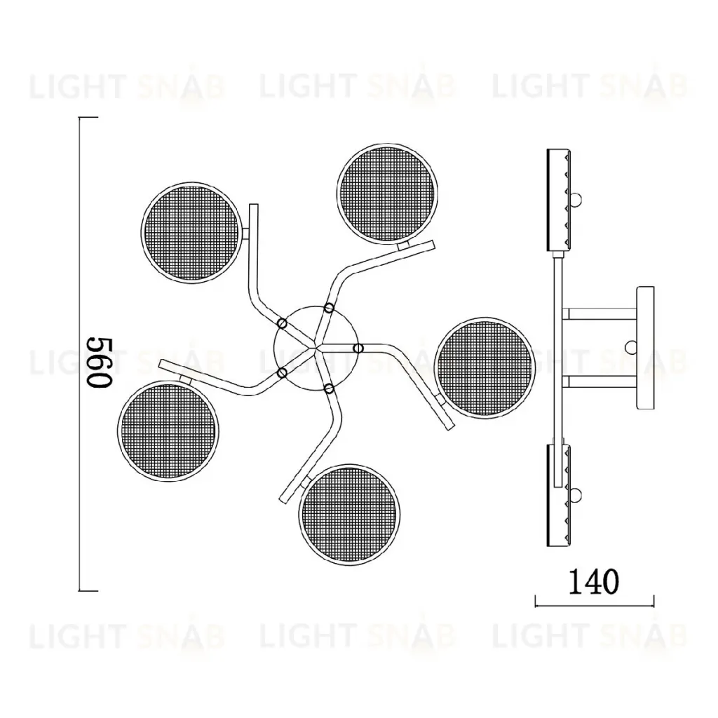 Потолочная люстра Escada Starlight 10273/5LED 10273/5LED