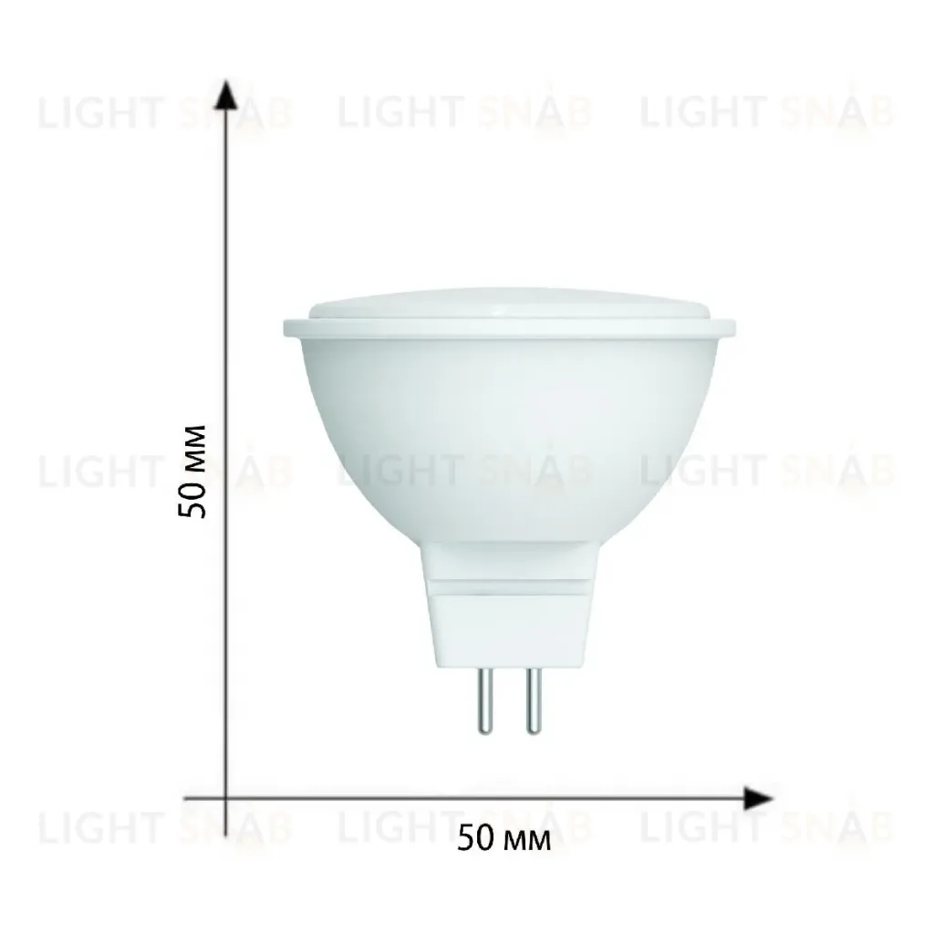 Лампа светодиодная Volpe Optima LED-MR16-5W/3000K/GU5.3/FR/SLS UL-00008838 LED-MR16-5W/3000K/GU5.3/FR/SLS