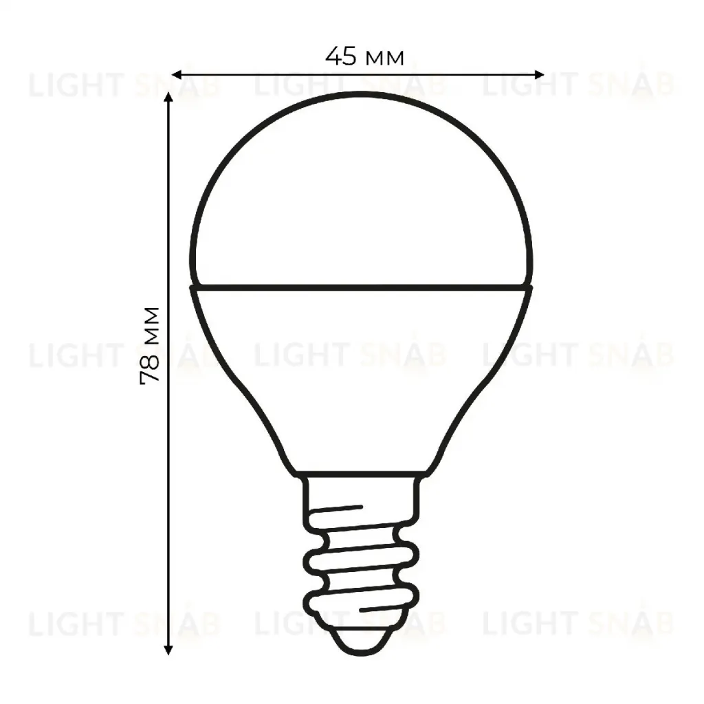 Лампа светодиодная Uniel LED-G45-6W/4000K/E14/FR/RA95 PLK01WH UL-00011182 LED-G45-6W/4000K/E14/FR/RA95 PLK01WH