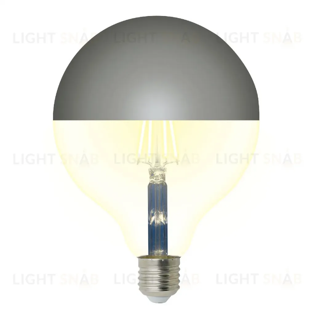 Лампа светодиодная Uniel Sky LED-G125-4W/3000K/E27/CL MIRROR/CHROME PLS02WH UL-00011793 LED-G125-4W/3000K/E27/CL MIRROR/CHROME PLS02WH