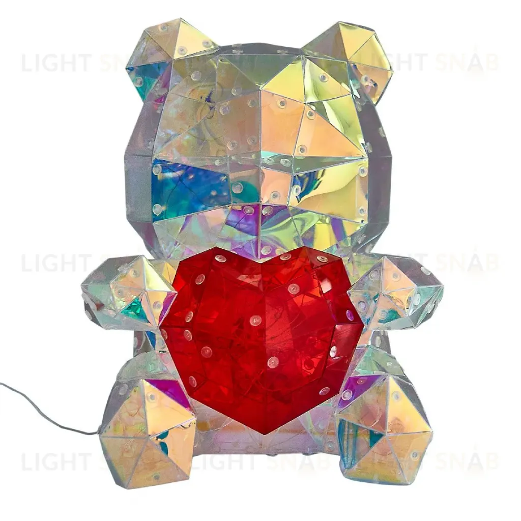 Светодиодная фигура Uniel ULD-R508 USB BEAR WITH HEART UL-00012217 ULD-R508 USB BEAR WITH HEART