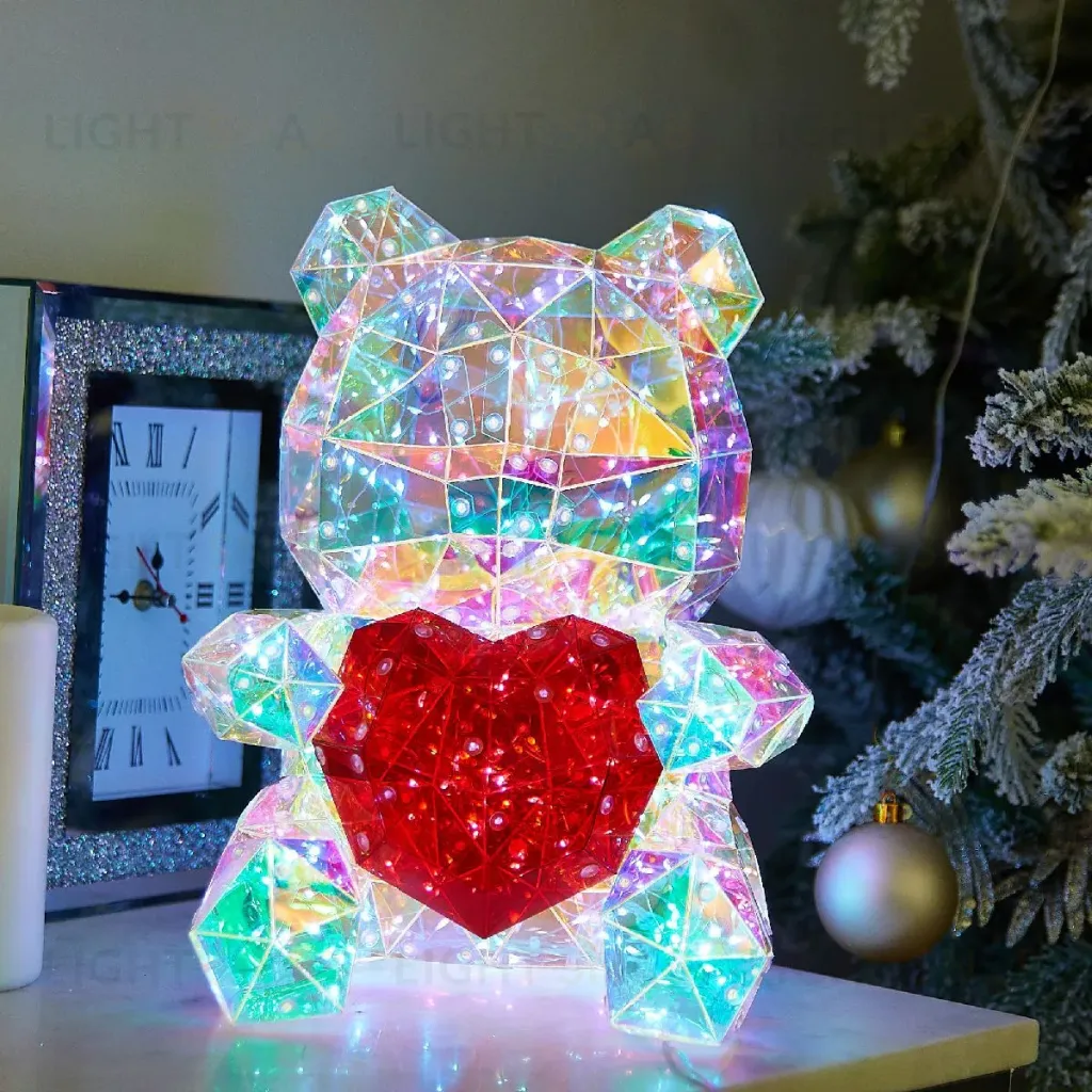 Светодиодная фигура Uniel ULD-R508 USB BEAR WITH HEART UL-00012217 ULD-R508 USB BEAR WITH HEART