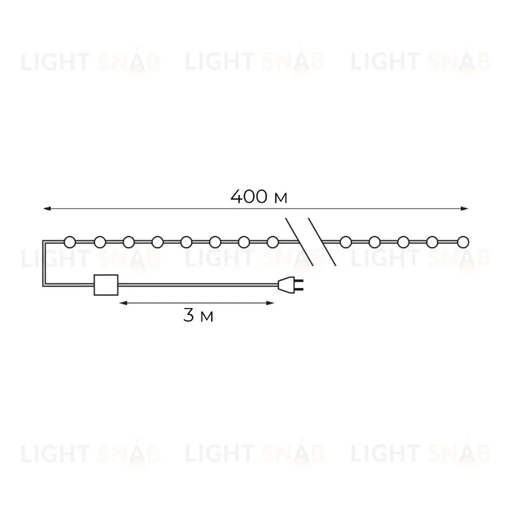 Гирлянда Роса Uniel ULD-S40000-4000/DGA WHITE IP20 DEW UL-00012093 ULD-S40000-4000/DGA WHITE IP20 DEW