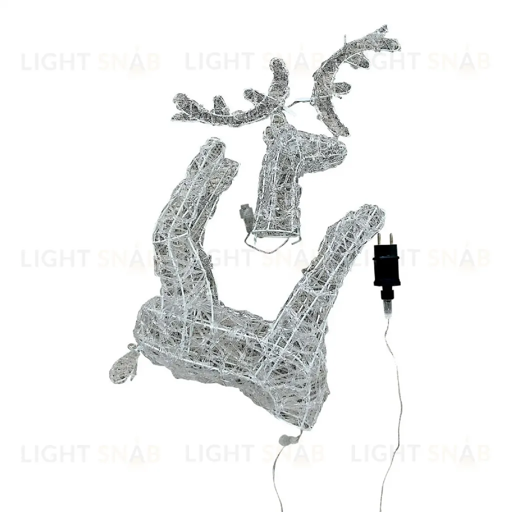 Светодиодная фигура Uniel ULD-M3660-080/STA WHITE IP44 DEER-2 UL-00012362 ULD-M3660-080/STA WHITE IP44 DEER-2
