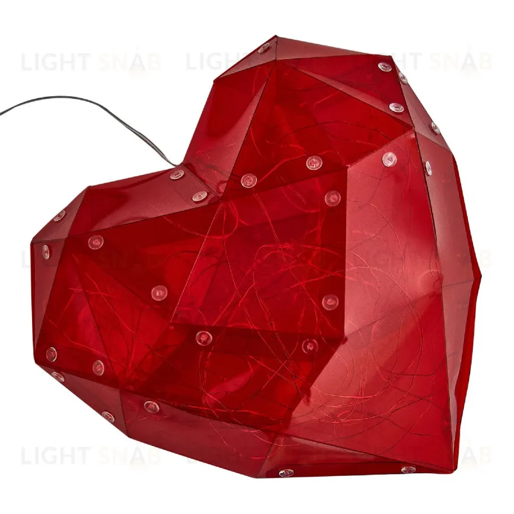 Светодиодная фигура Uniel ULD-R511 3АА RED HEART UL-00012221 ULD-R511 3АА RED HEART