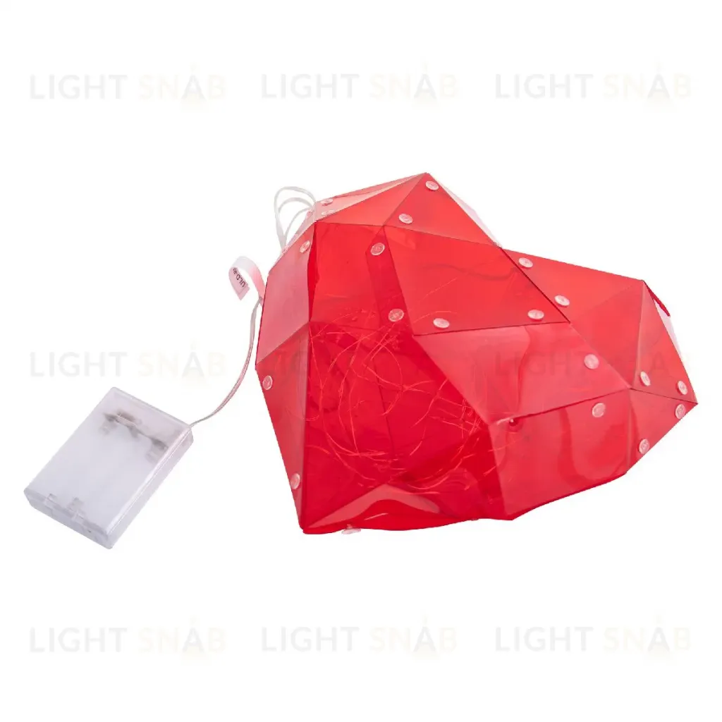 Светодиодная фигура Uniel ULD-R511 3АА RED HEART UL-00012221 ULD-R511 3АА RED HEART