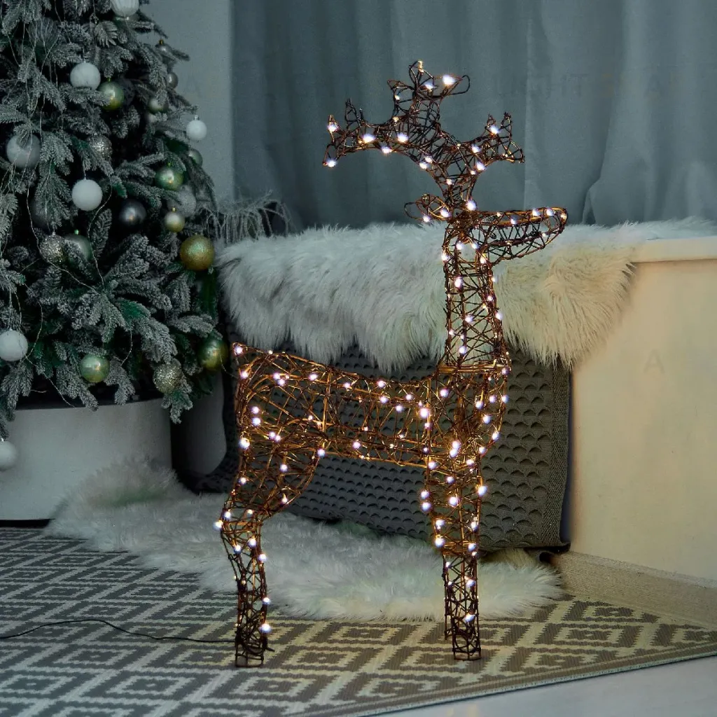 Светодиодная фигура Uniel ULD-M6098-160/SBA WARM WHITE IP44 DEER-3 UL-00012363 ULD-M6098-160/SBA WARM WHITE IP44 DEER-3