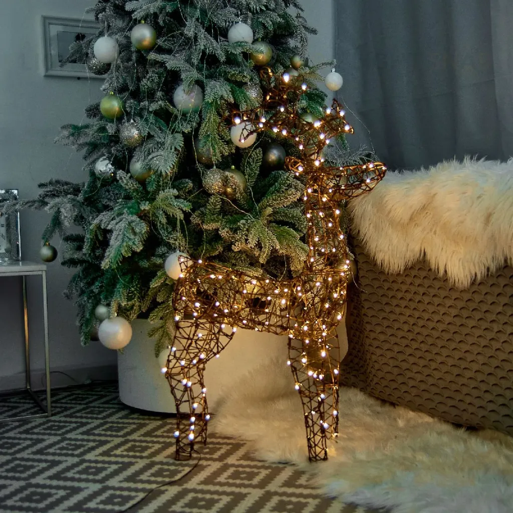Светодиодная фигура Uniel ULD-M6098-160/SBA WARM WHITE IP44 DEER-3 UL-00012363 ULD-M6098-160/SBA WARM WHITE IP44 DEER-3