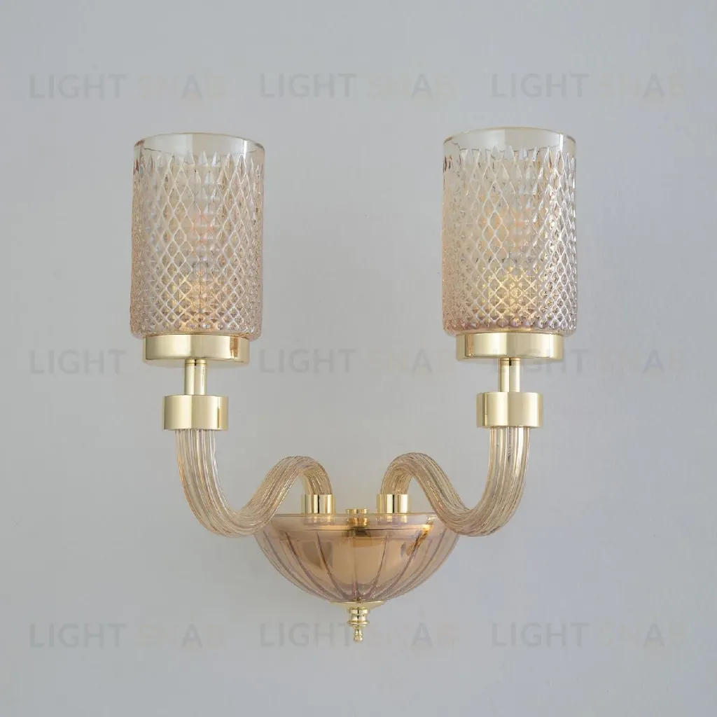 Бра Crystal Lux SILVESTRO AP2 AMBER SILVESTRO AP2 AMBER