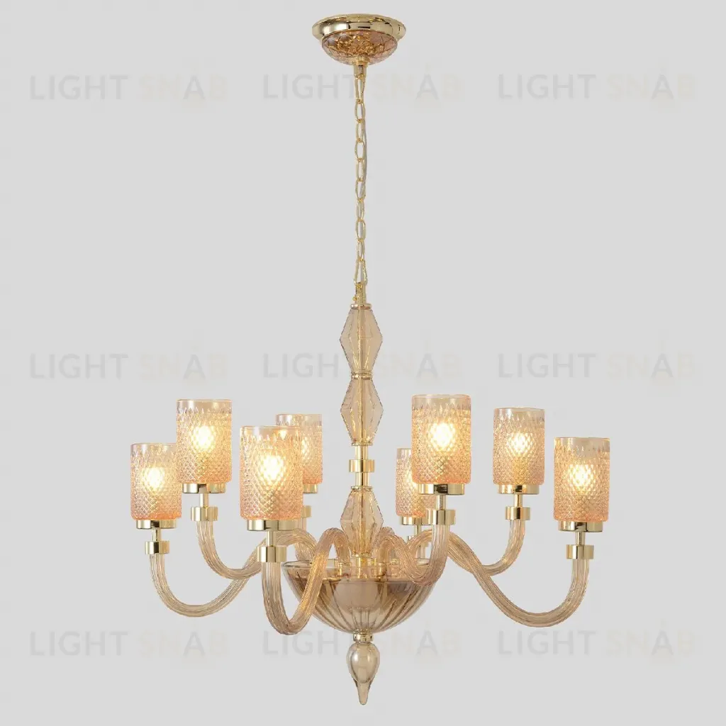 Подвесная люстра Crystal Lux SILVESTRO SP8 AMBER SILVESTRO SP8 AMBER