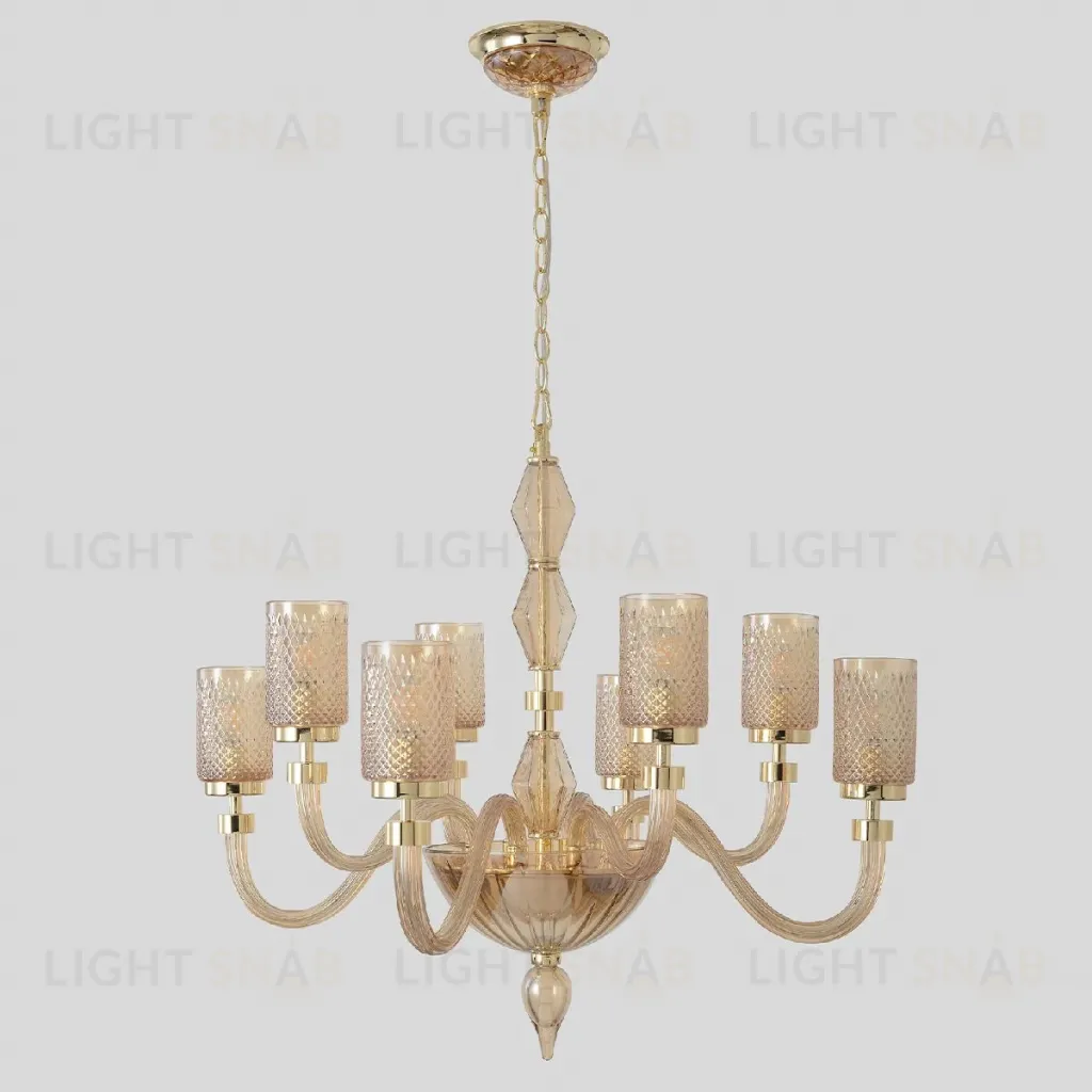 Подвесная люстра Crystal Lux SILVESTRO SP8 AMBER SILVESTRO SP8 AMBER