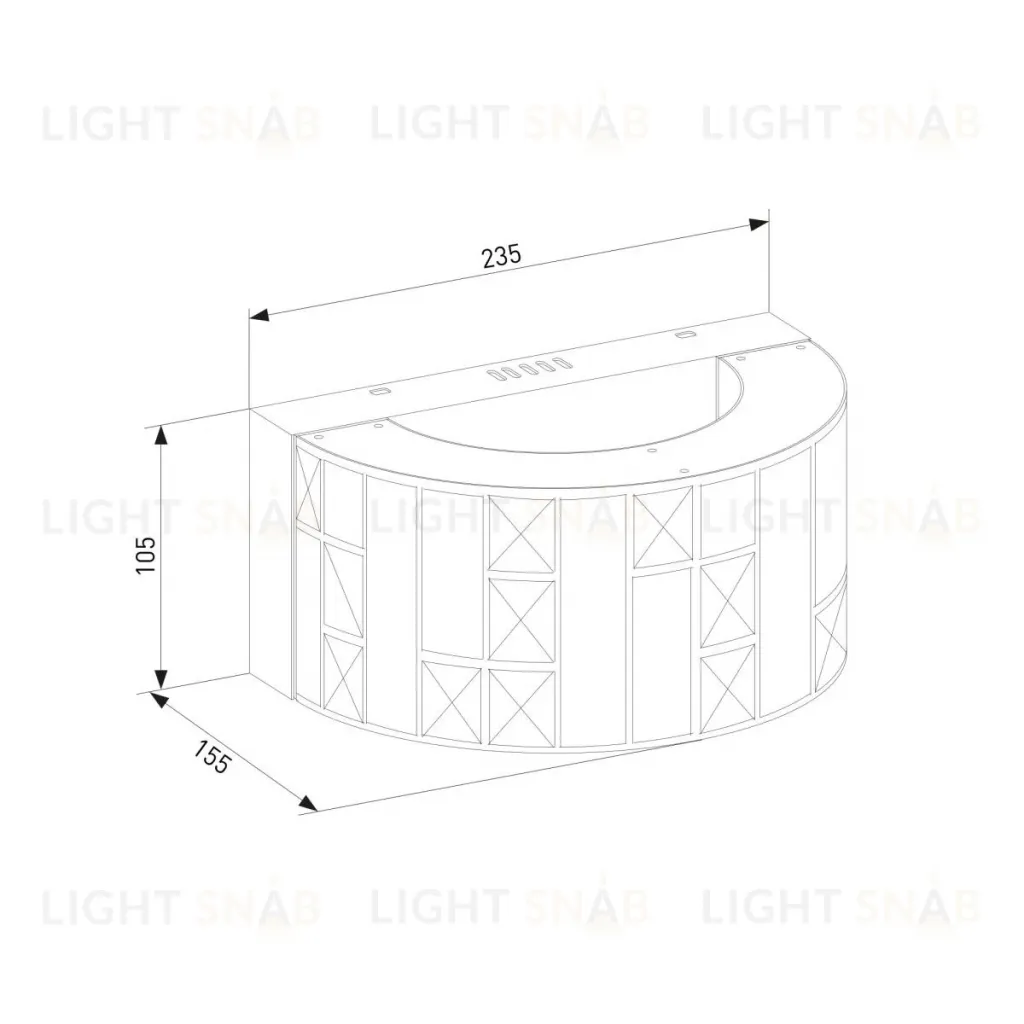 Настенный светильник Bogates Cliff 473/1 a068003 473/1