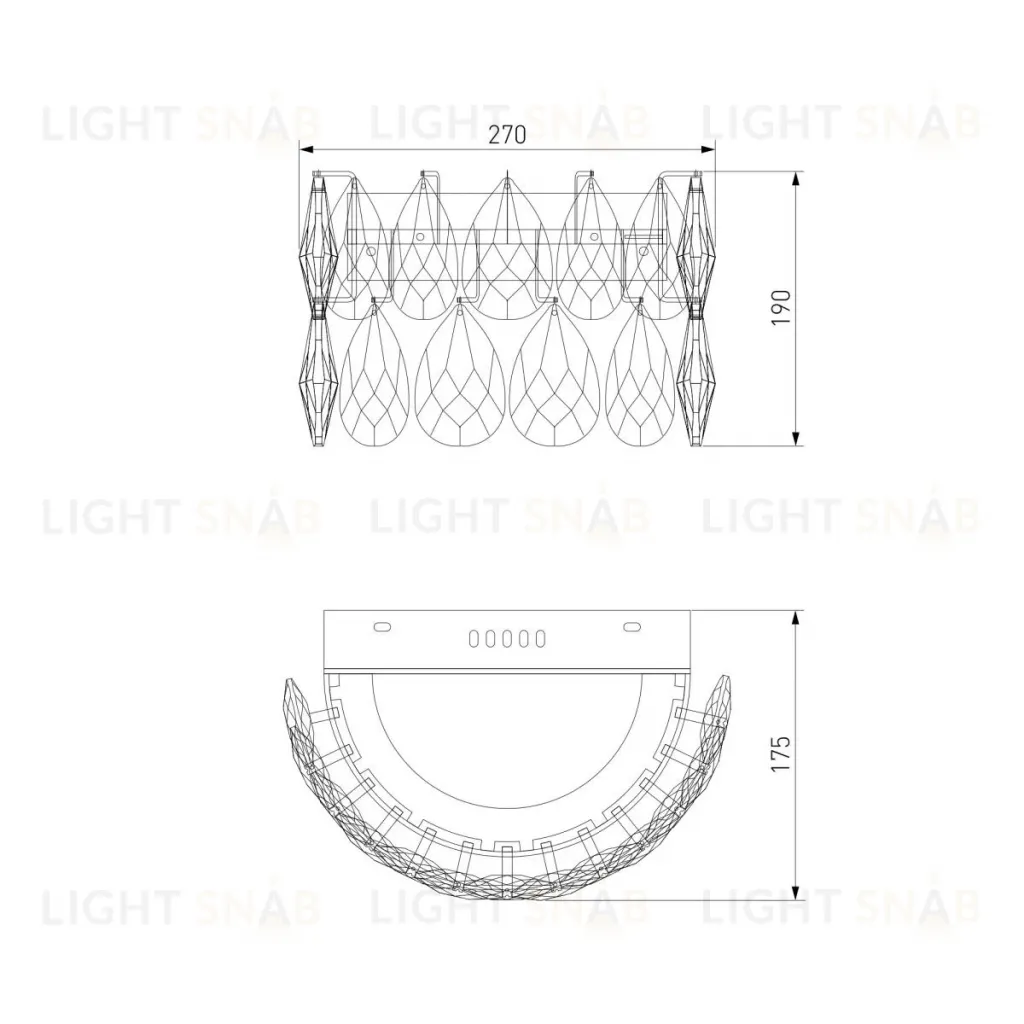 Настенный светильник Bogates Marvel 437/1 Strotskis a068001 437/1 Strotskis