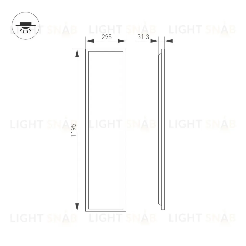 Панель светодиодная Arlight DL-TITAN-S300x1200-40W Day4000 052817 052817