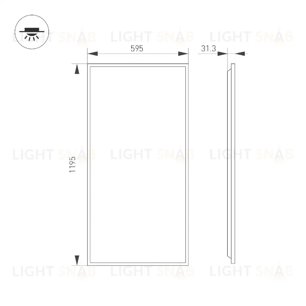 Панель светодиодная Arlight DL-TITAN-S600x1200-60W Day4000 052815 052815