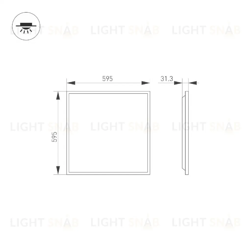 Панель светодиодная Arlight DL-TITAN-S600x600-40W Day4000 038426(1) 038426(1)