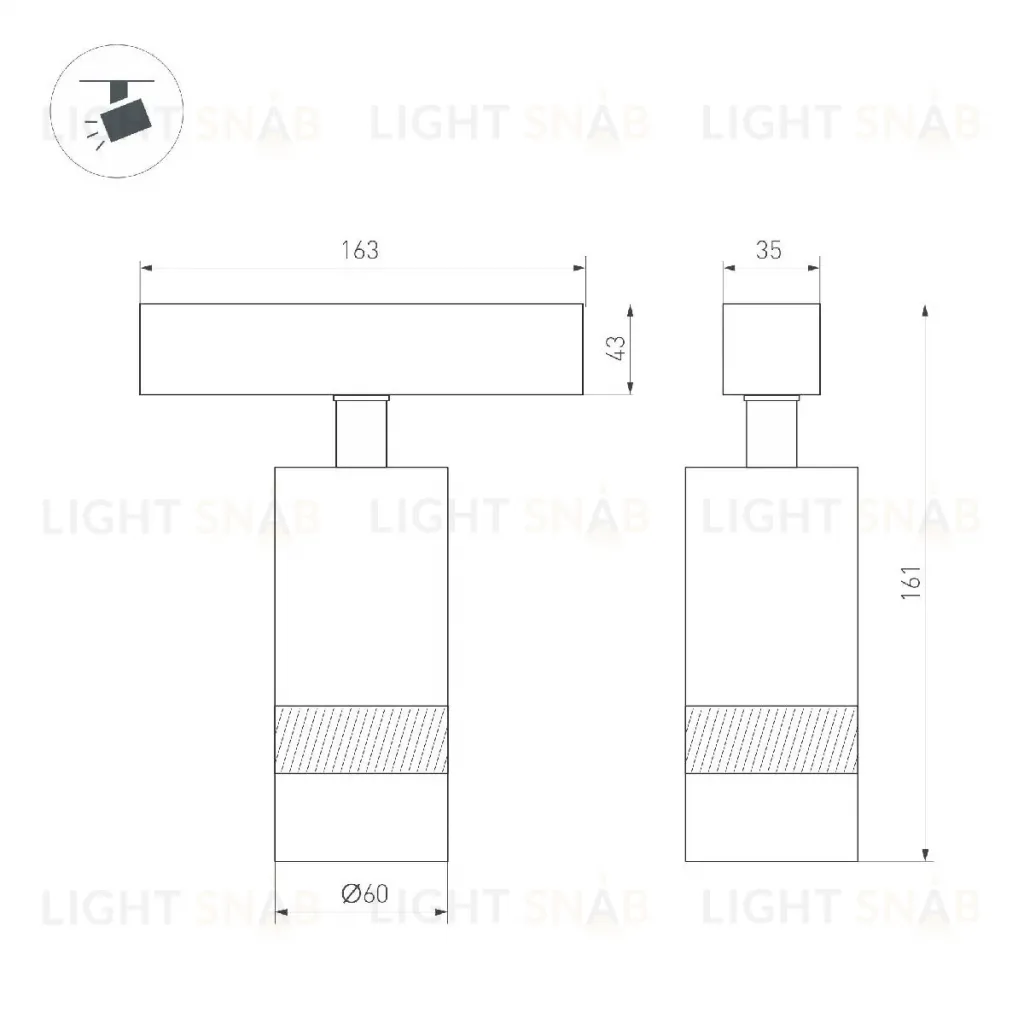 Трековый магнитный светильник Arlight MAG-SPOT-ZOOM-45-R60-15W Day4000 052299 052299