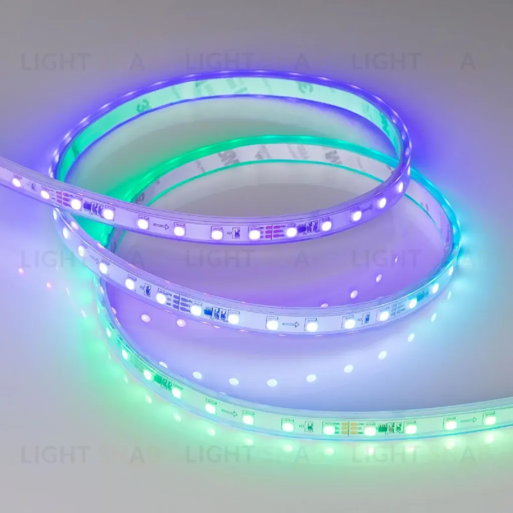 Светодиодная герметичная лента Arlight SPI-PS-A120-12mm 24V RGB-PX6-BPT (23 W/m, IP67, 2835, 5m) 049452 049452