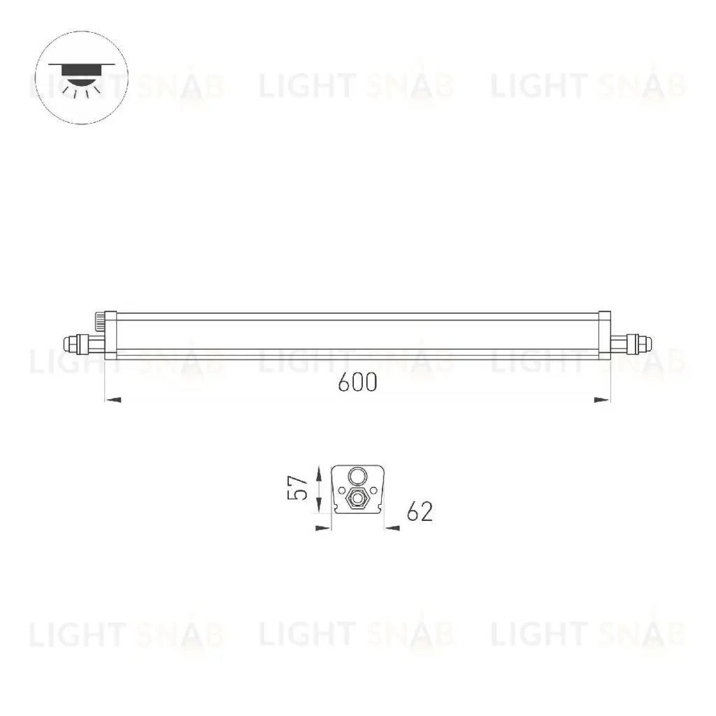 Линейный потолочный светильник Arlight ALT-TUBULAR-MOTION-600-14W Day4000 052668 052668