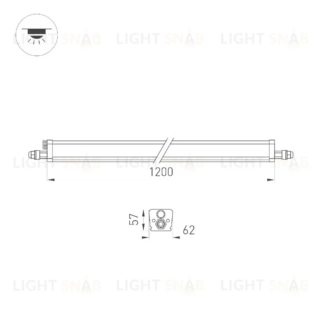 Линейный потолочный светильник Arlight ALT-TUBULAR-1200-28W Day4000 046446 046446