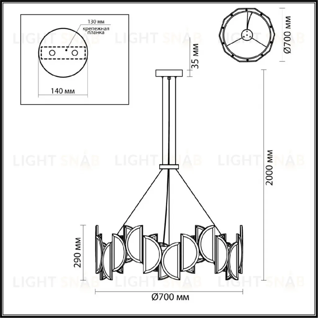 Подвесная люстра Odeon Light Toscana 5448/40L 5448/40L