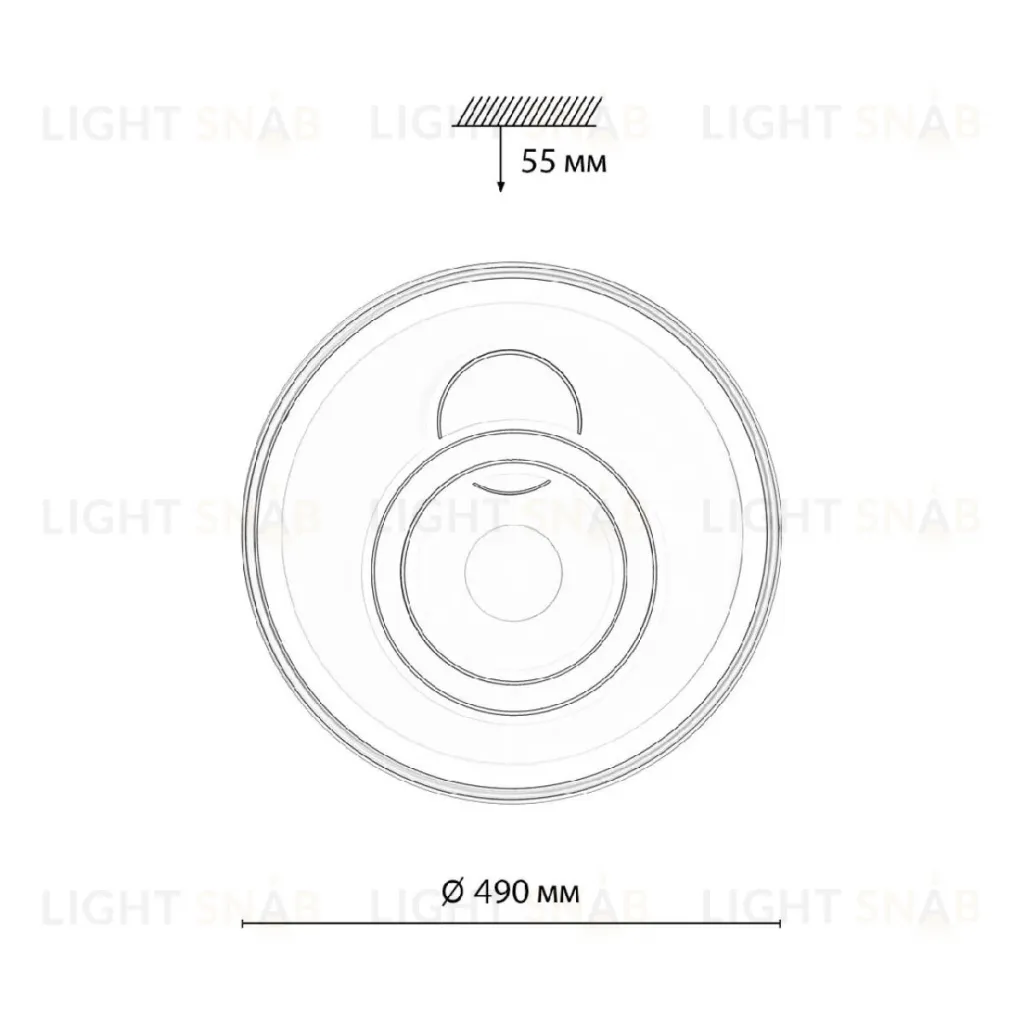 Потолочный светильник Sonex Gemini 7785/85L 7785/85L