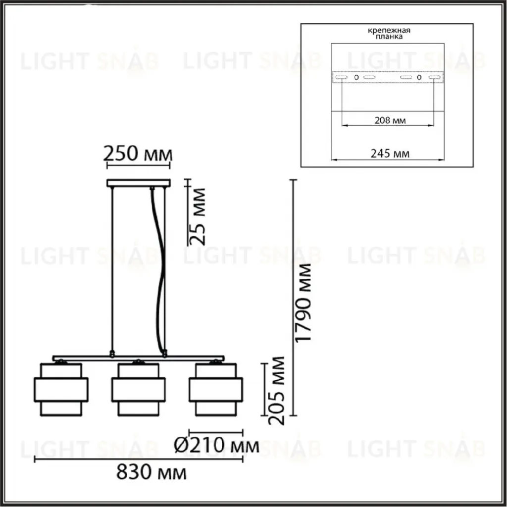 Подвесной светильник Lumion Animaisa 8002/3A 8002/3A