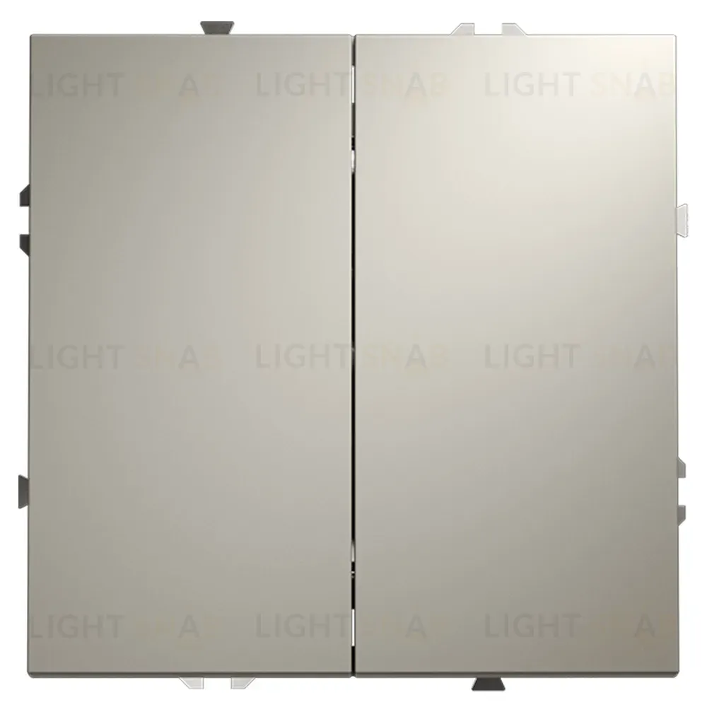 Выключатель с самовозвратом двухклавишный Voltum S70 VLS020603 (кашемир) VLS020603
