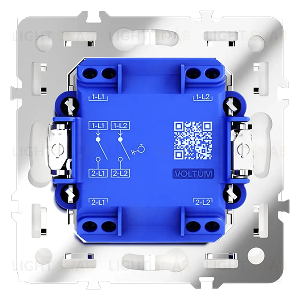 Выключатель с самовозвратом двухклавишный Voltum S70 VLS020603 (кашемир) VLS020603
