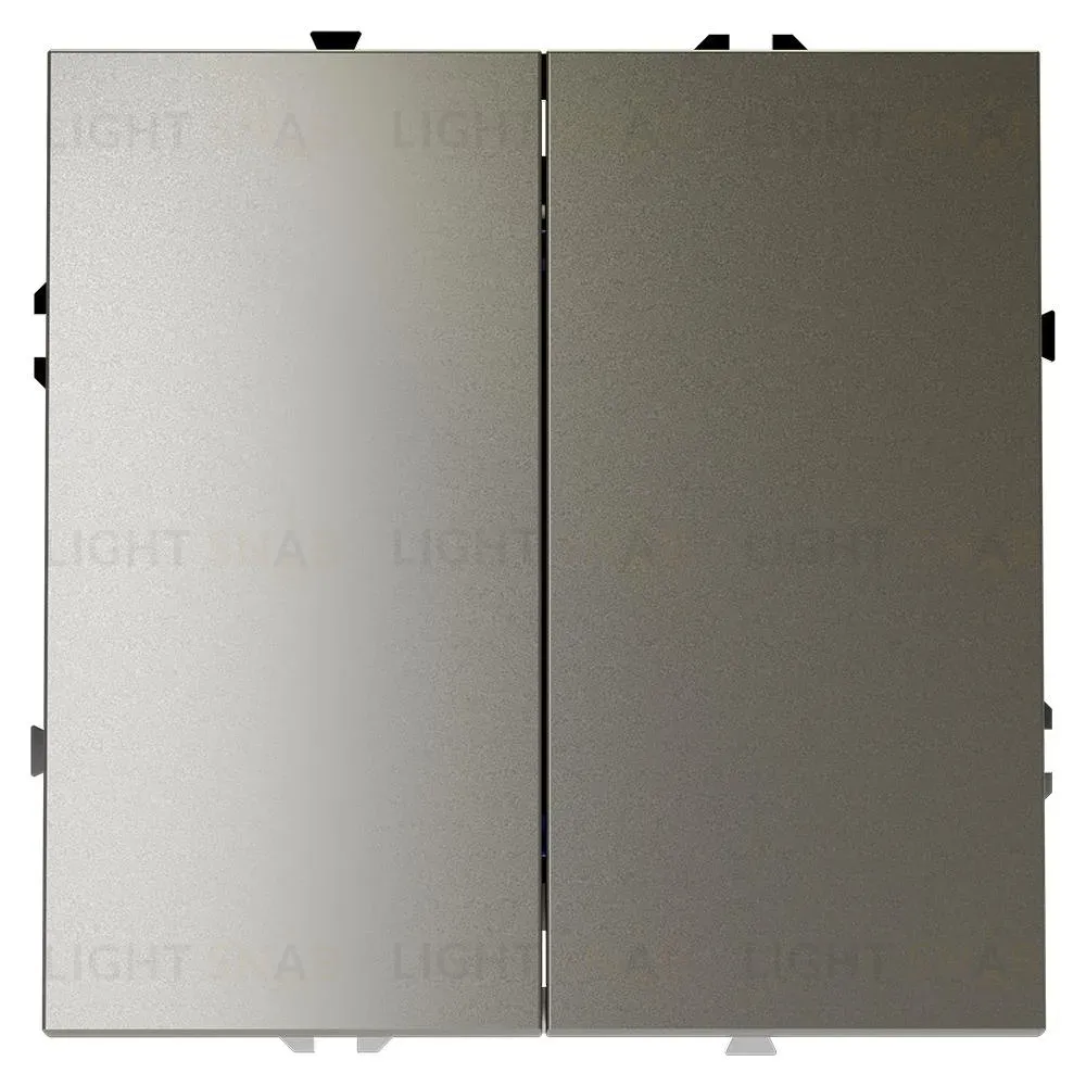 Выключатель с самовозвратом двухклавишный Voltum S70 VLS020604 (шелк) VLS020604