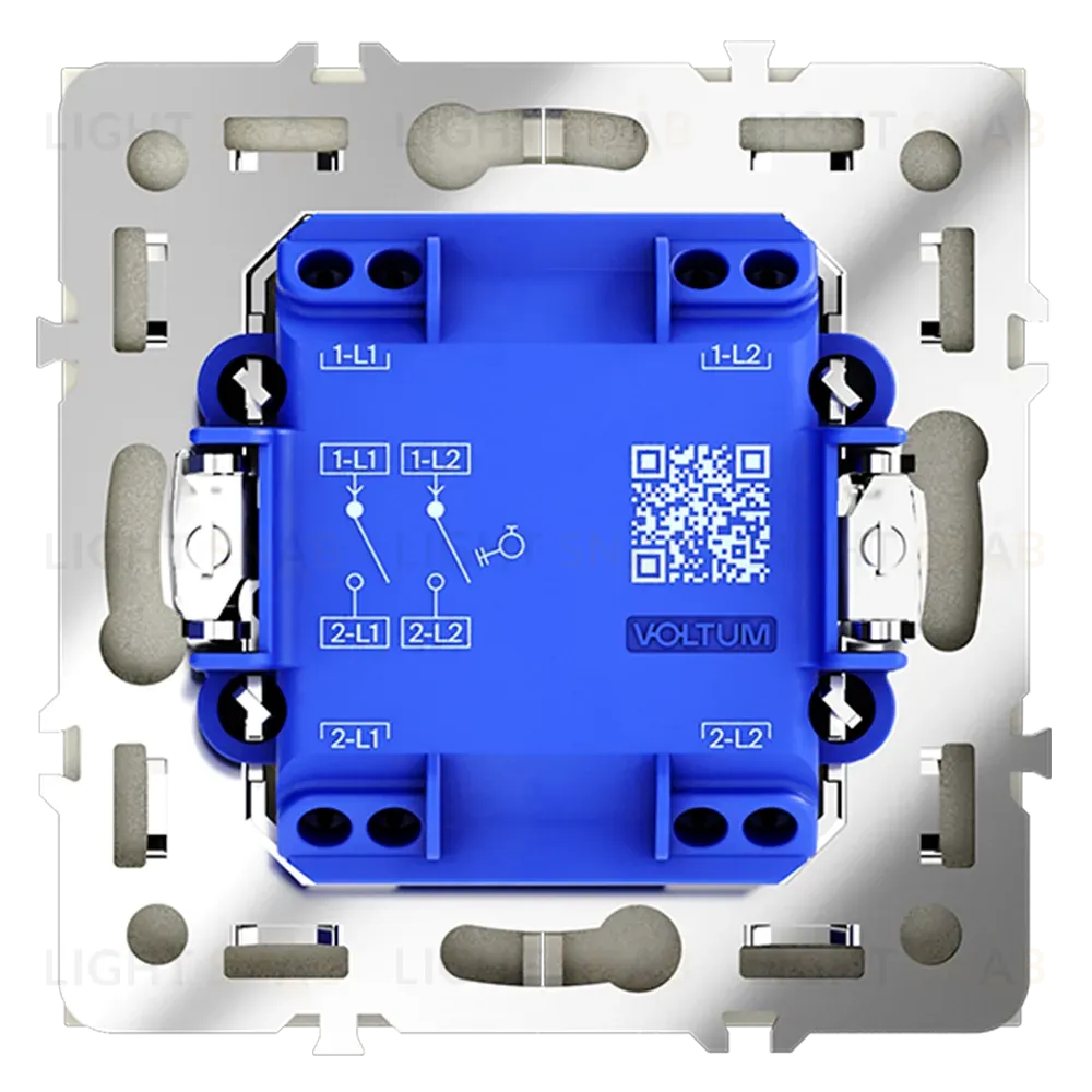 Выключатель с самовозвратом двухклавишный Voltum S70 VLS020604 (шелк) VLS020604