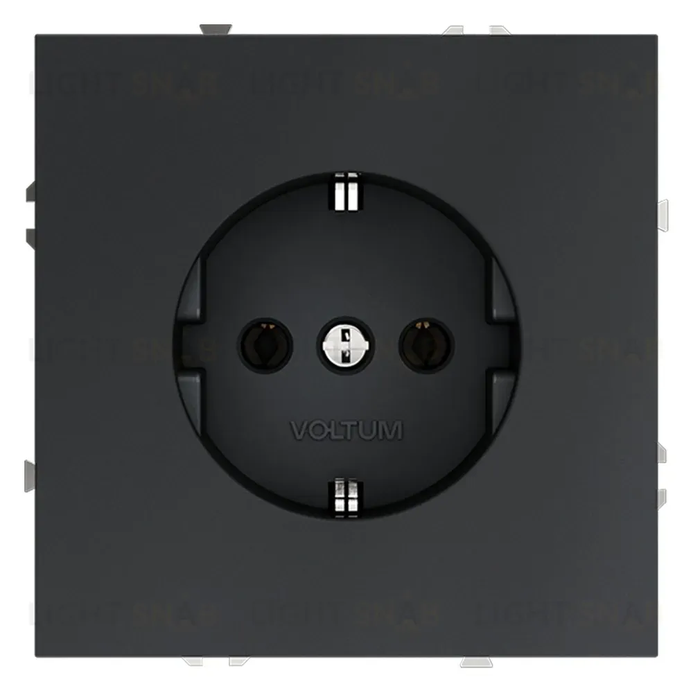 Розетка Voltum S70 VLS040107 (графит) VLS040107