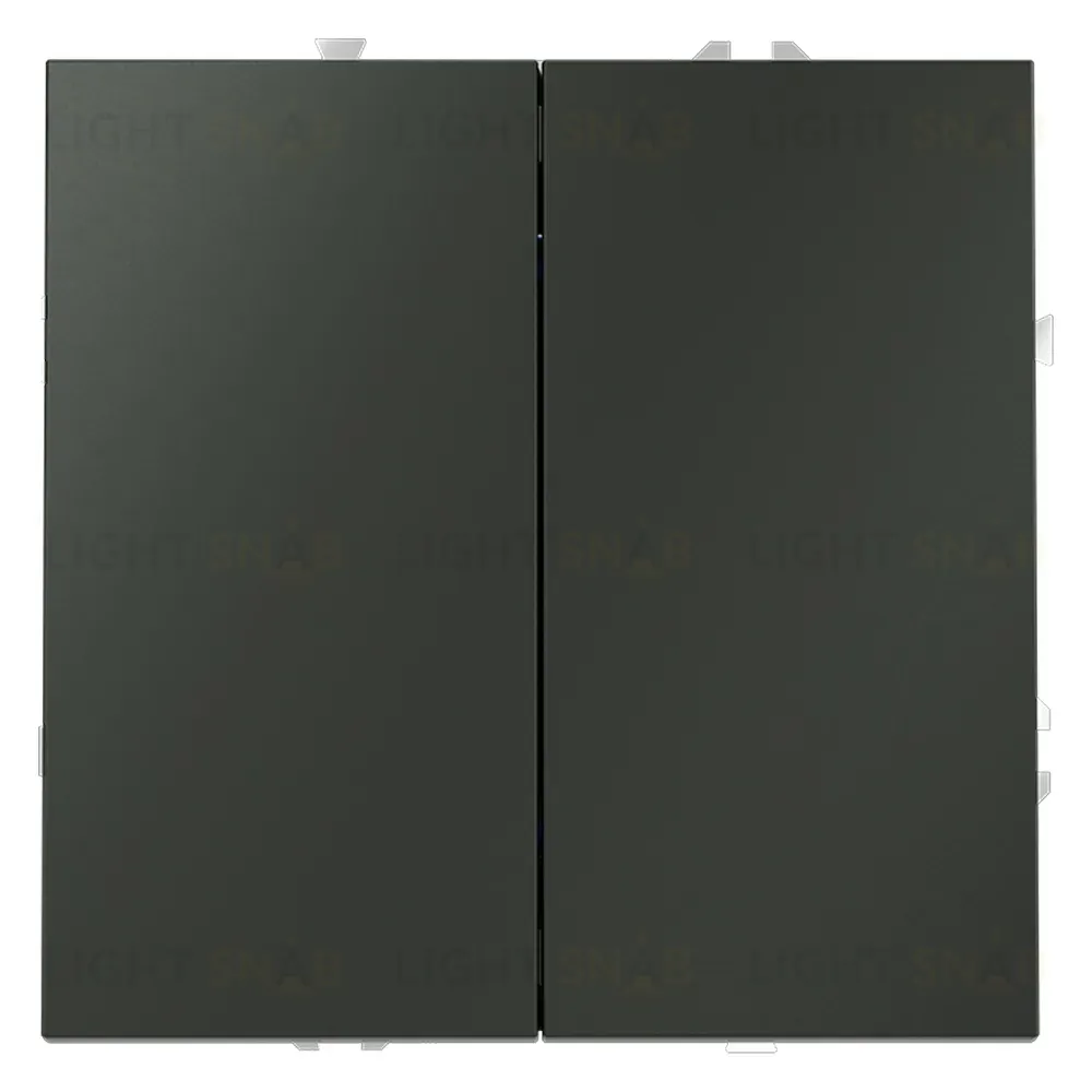 Выключатель с самовозвратом двухклавишный Voltum S70 VLS020606 (титан) VLS020606