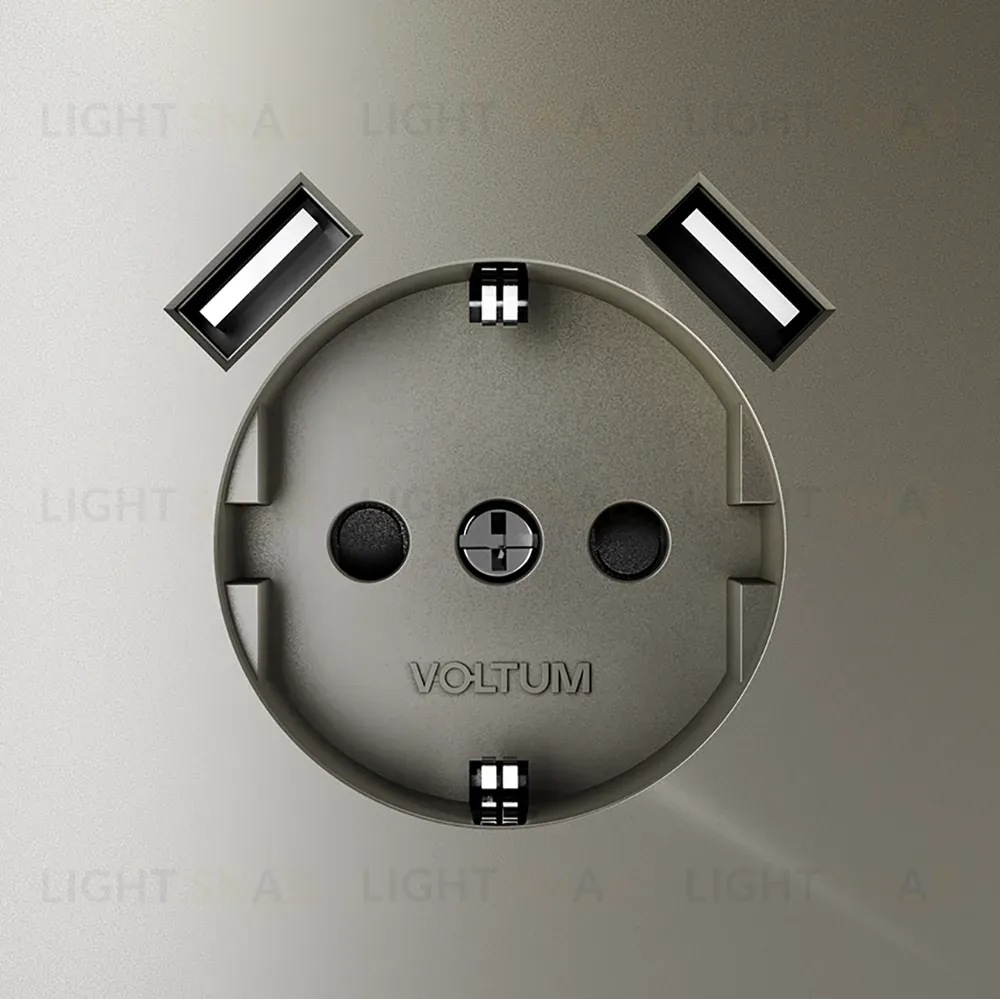 Розетка с USB, А+А Voltum S70 VLS040404 (шелк) VLS040404